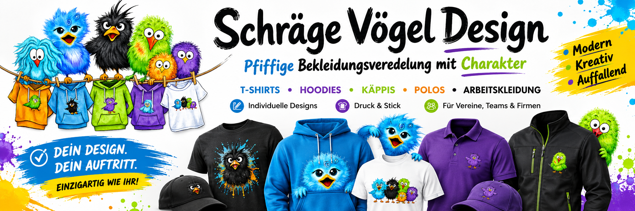 Schräge Vögel Design